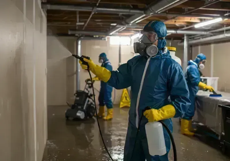 Basement Sanitization and Antimicrobial Treatment process in Brady, TX